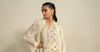 3 Piece Embroidered Raw Silk Suit