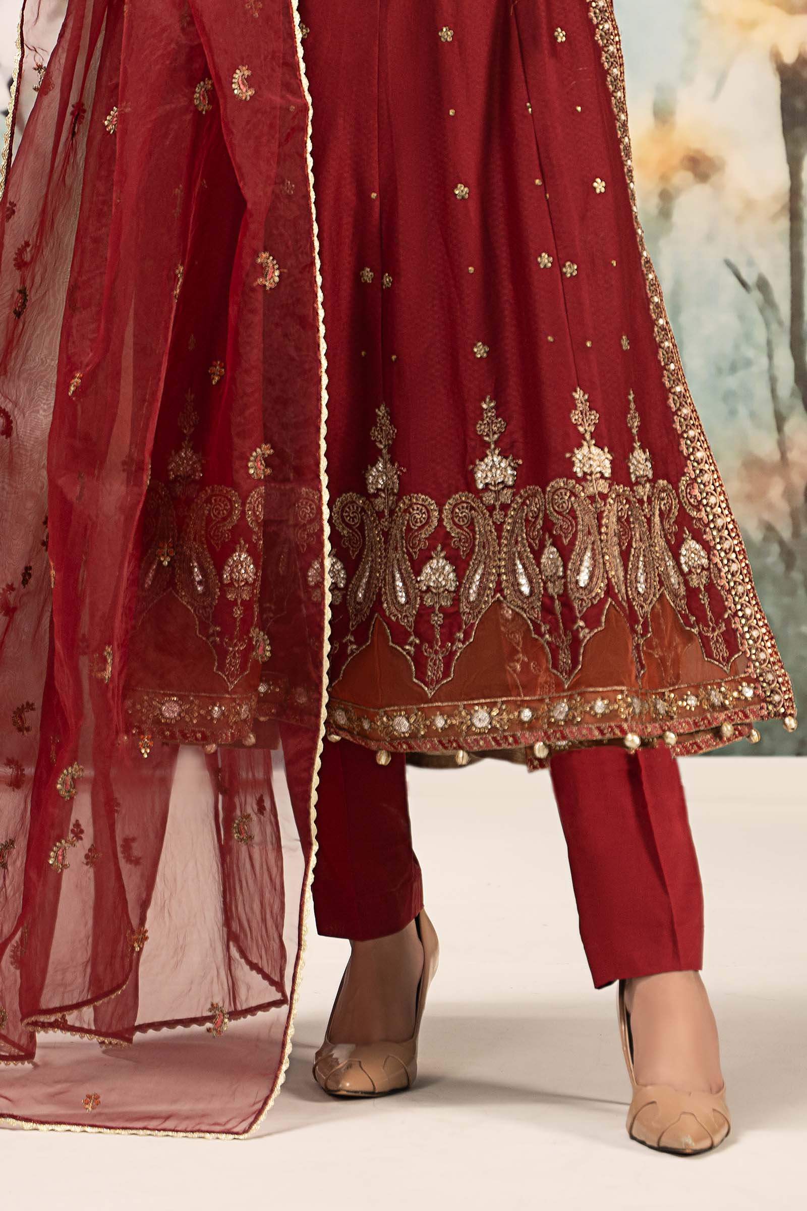 3 Piece Embroidered Dobby Lawn Suit