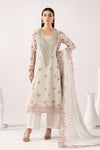 3 Piece Embroidered Paper Cotton Suit