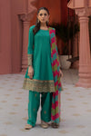 3 Piece Embroidered Self Jacquard Lawn Suit