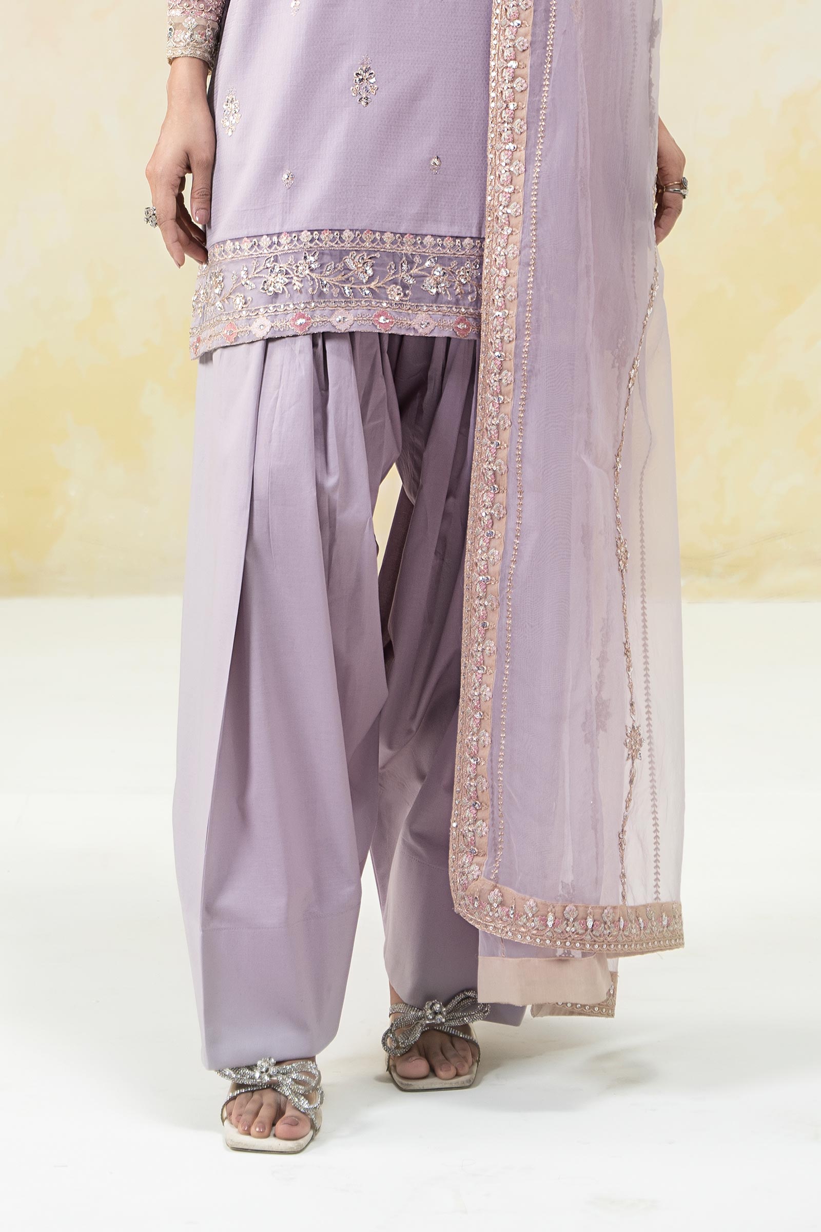 3 Piece Embroidered Dobby Lawn Suit