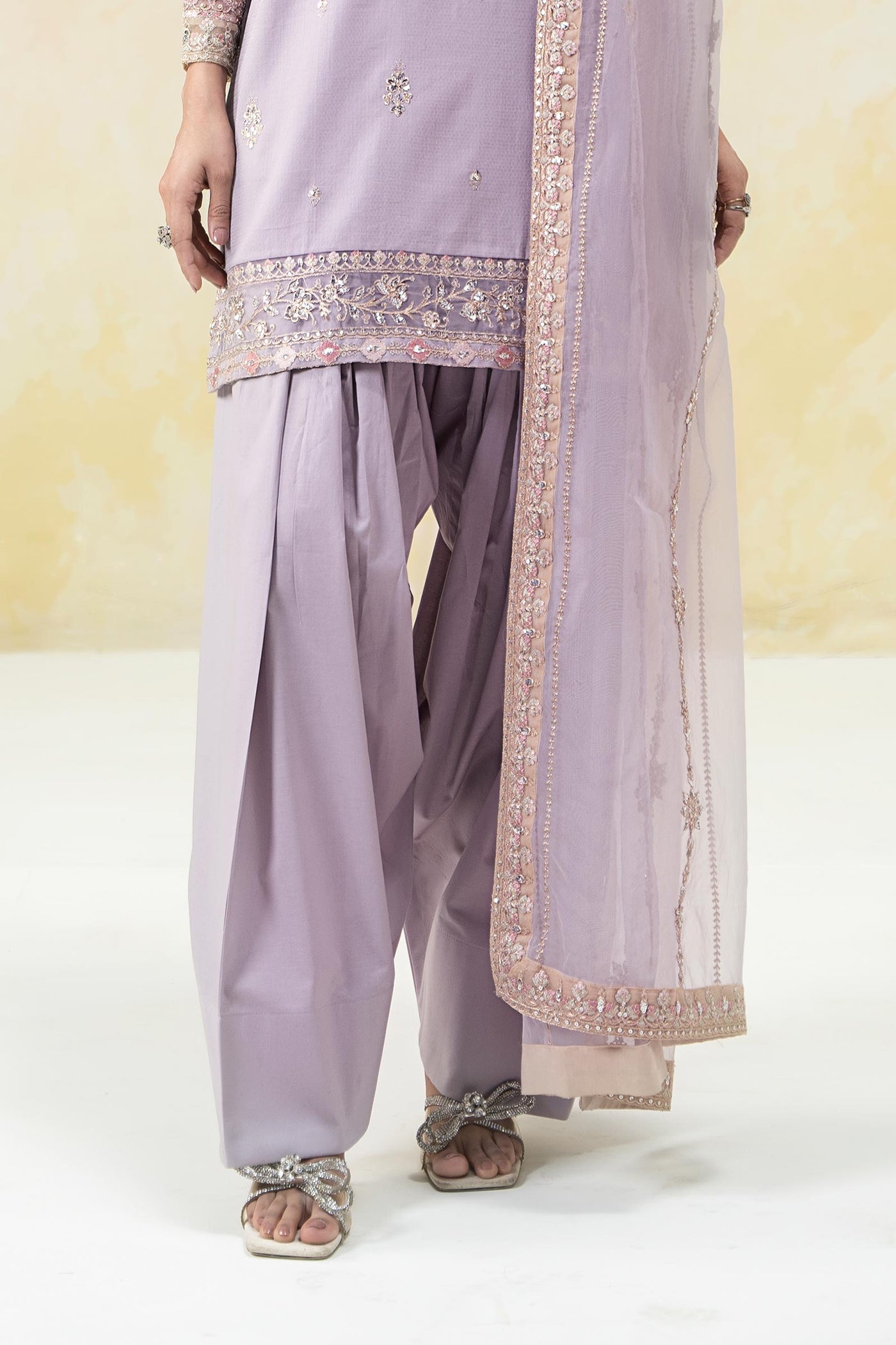 3 Piece Embroidered Dobby Lawn Suit