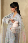 3 Piece Embroidered Dobby Lawn Suit