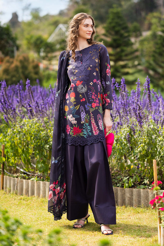 Maria B 3 Piece Embroidered Lawn Suit, view 1