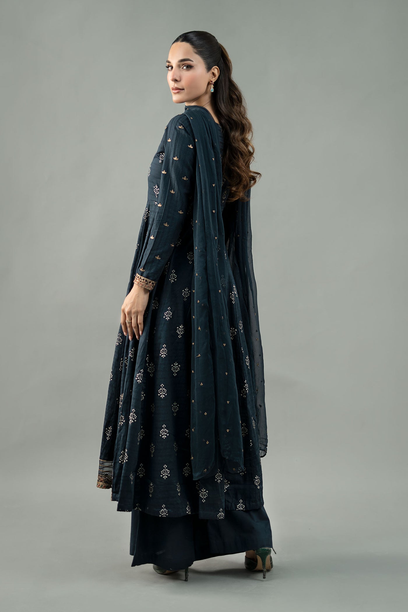 3 Piece Embroidered Suit | DW-EF21-04R1