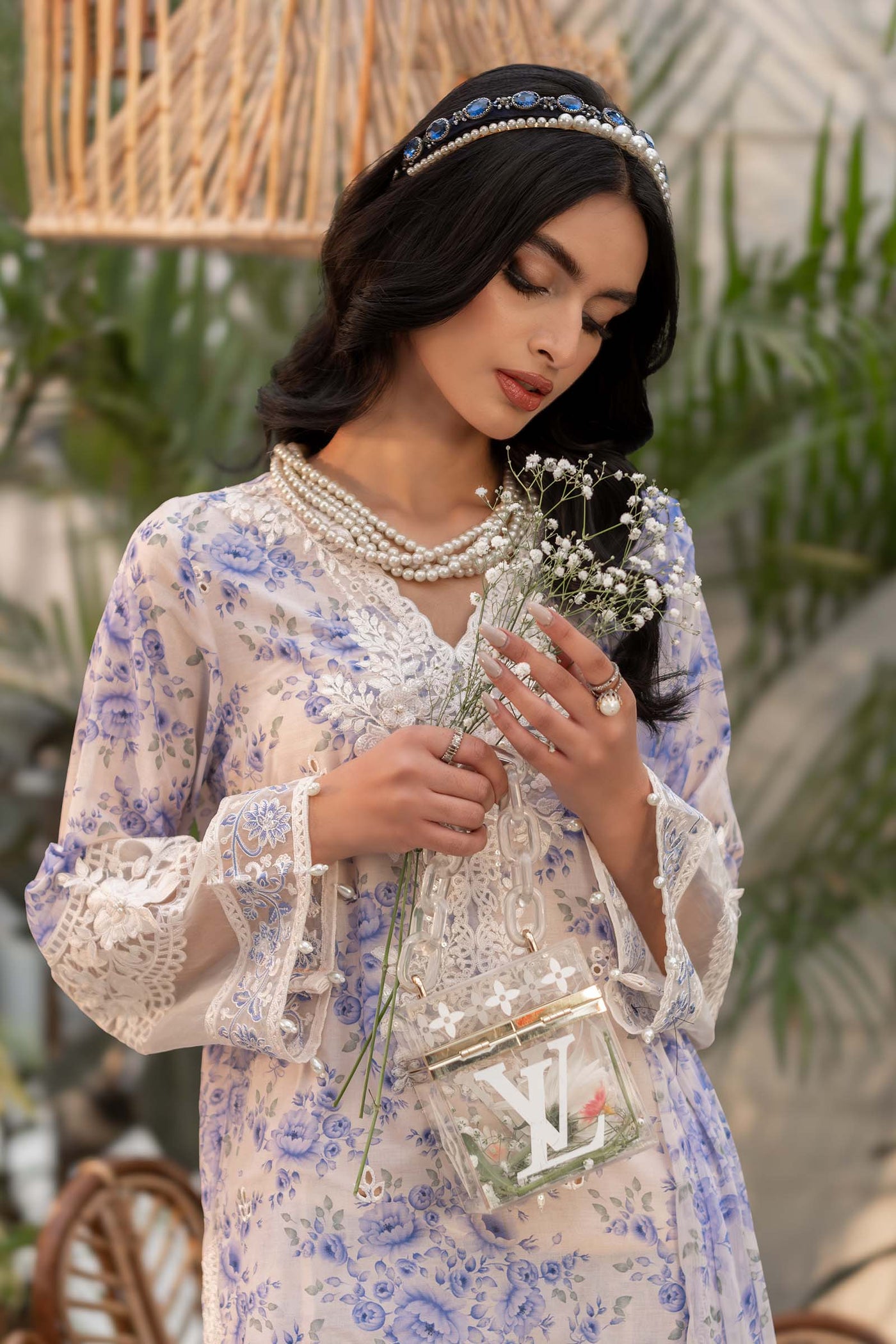 3 Piece Printed Lawn Suit | DW-EF25-36