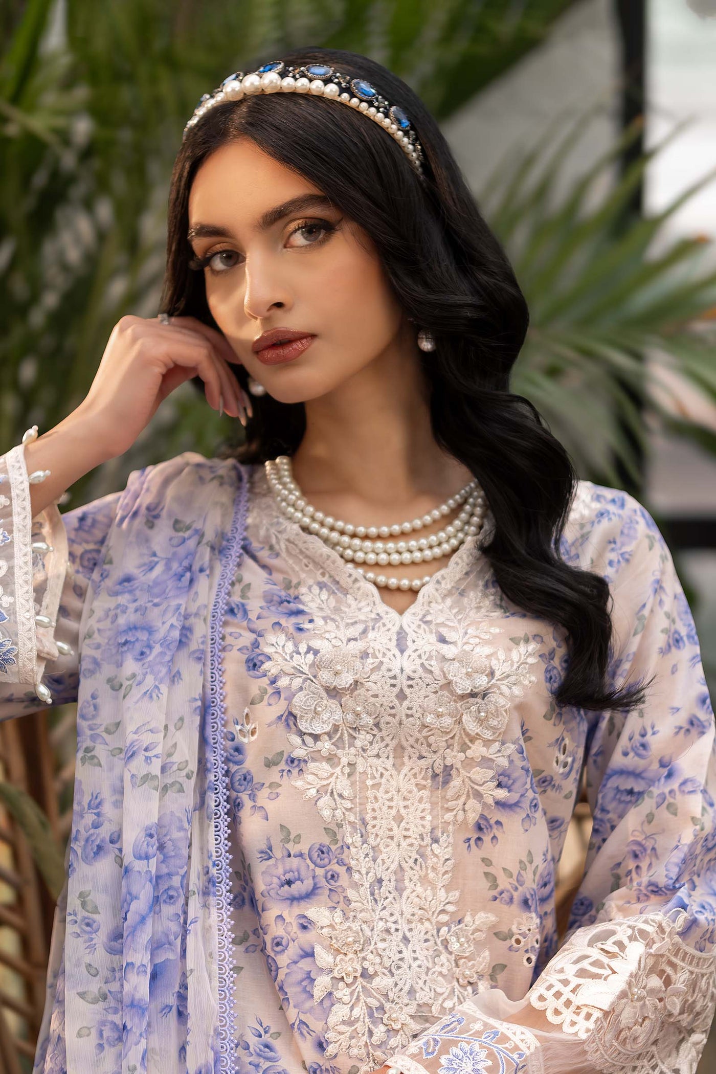 3 Piece Printed Lawn Suit | DW-EF25-36