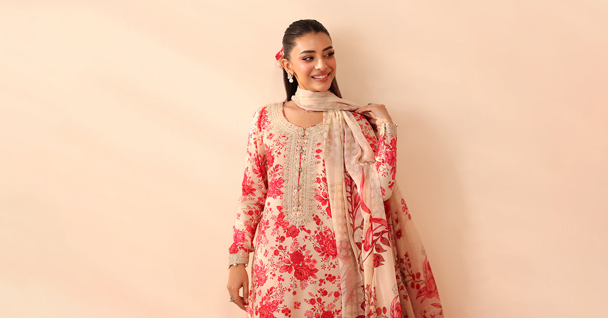 3 Piece Embroidered Lawn Suit
