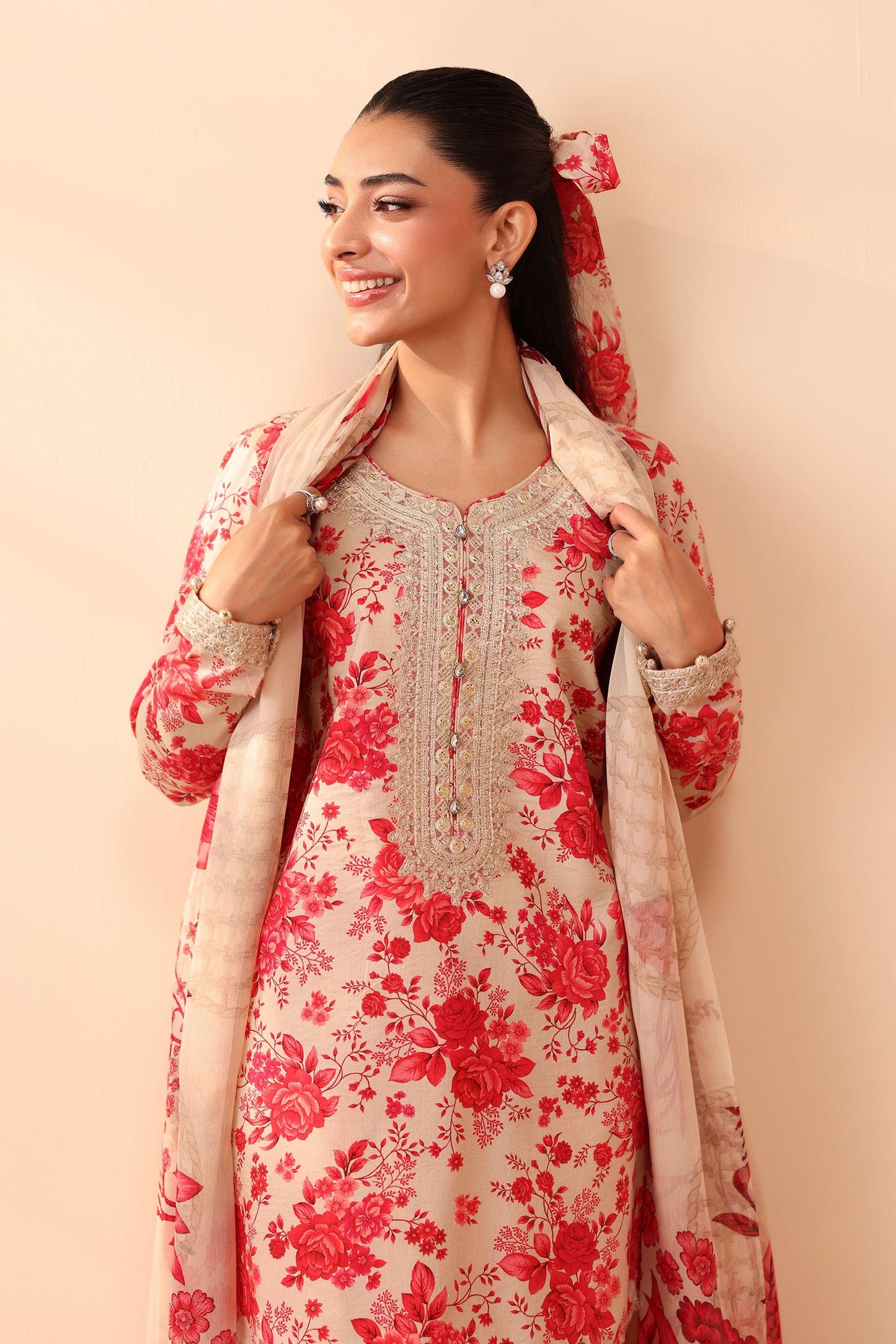 3 Piece Embroidered Lawn Suit