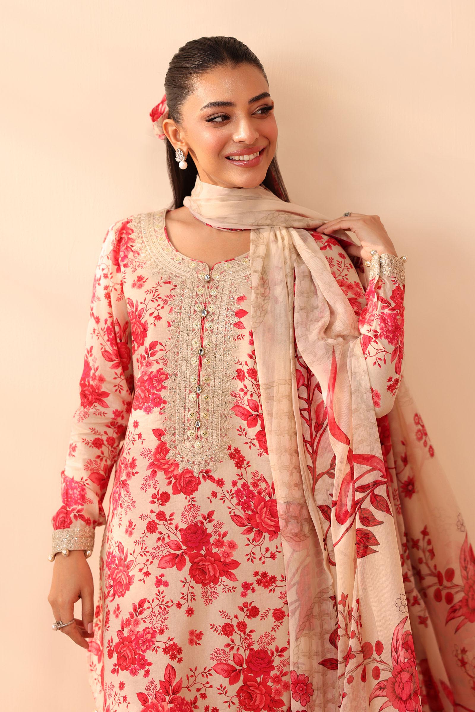 3 Piece Embroidered Lawn Suit