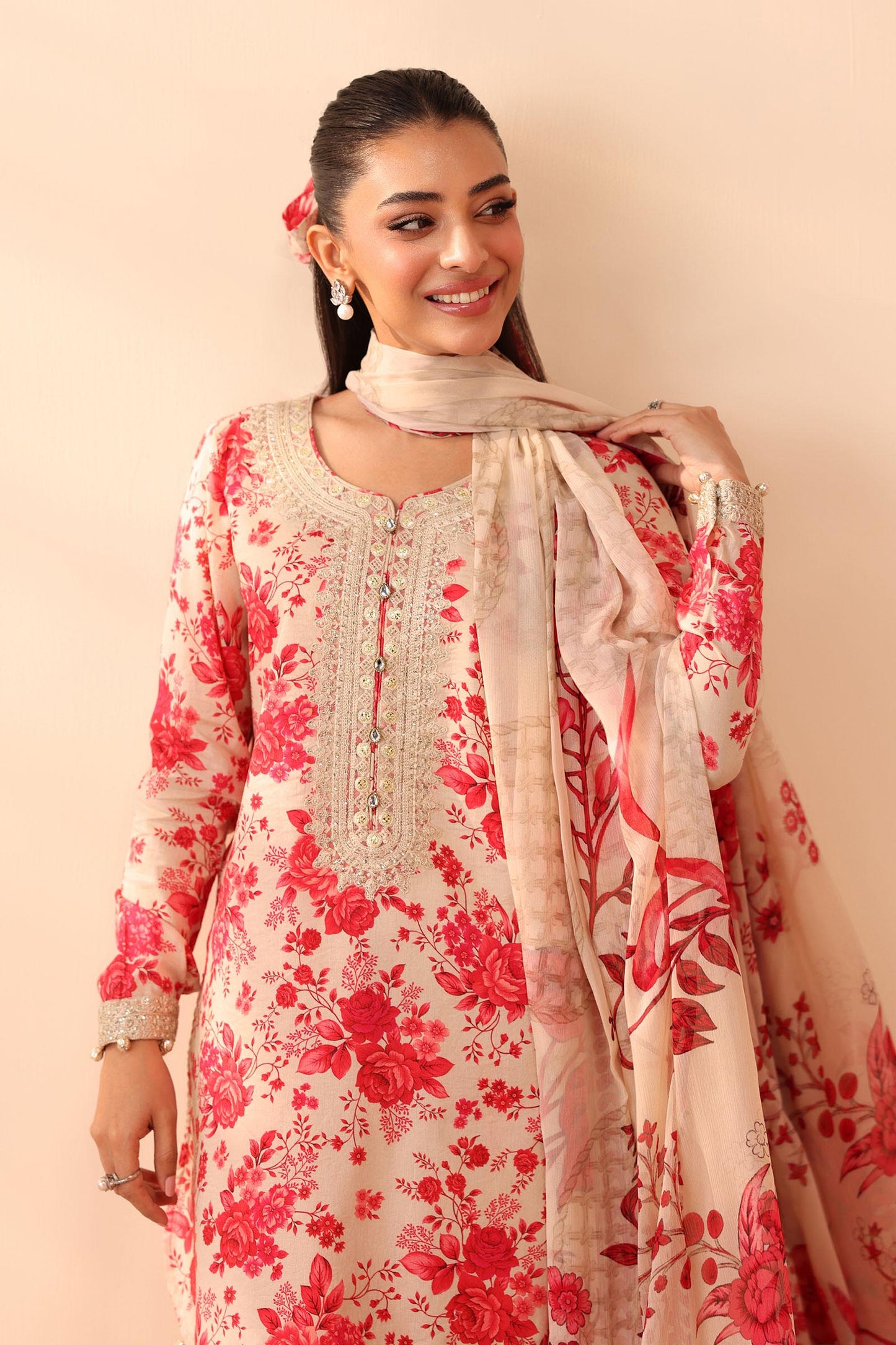 3 Piece Embroidered Lawn Suit