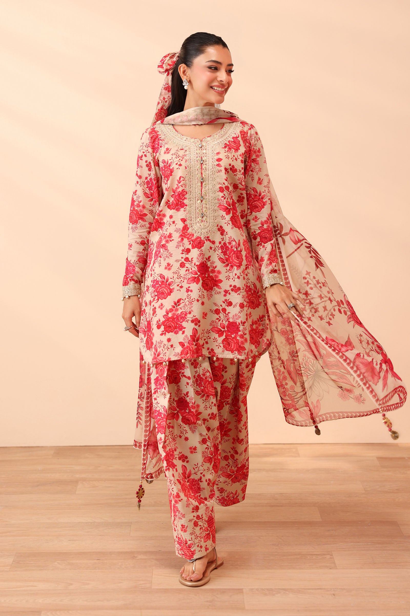 3 Piece Embroidered Lawn Suit