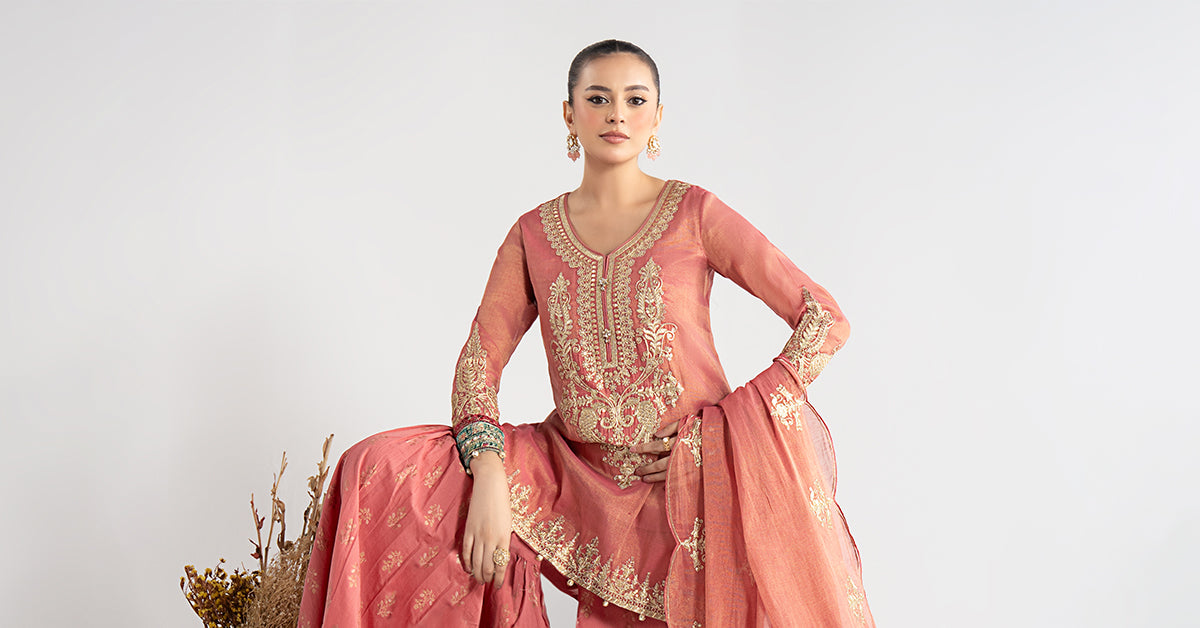 3 Piece Embroidered Masoori Suit