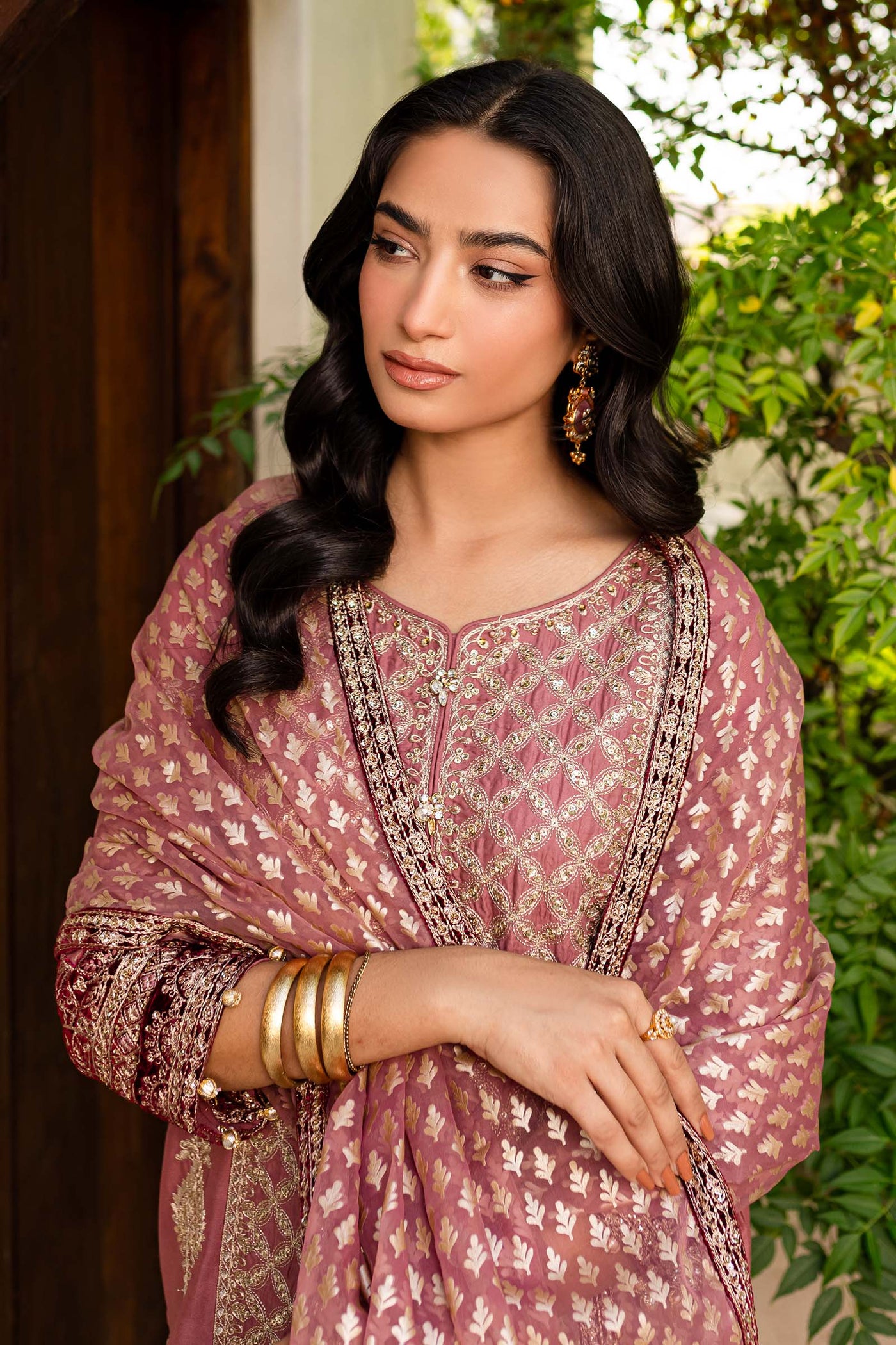 3 Piece Embroidered Linen Suit