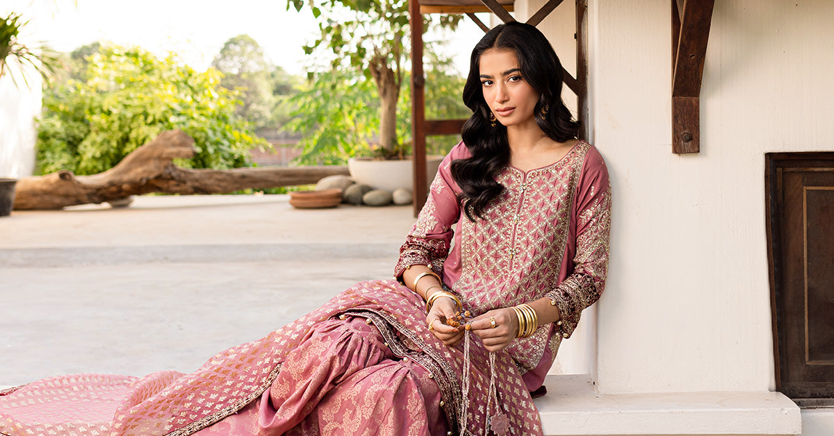 3 Piece Embroidered Linen Suit