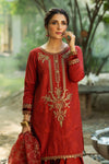 3 Piece Embroidered Linen Suit