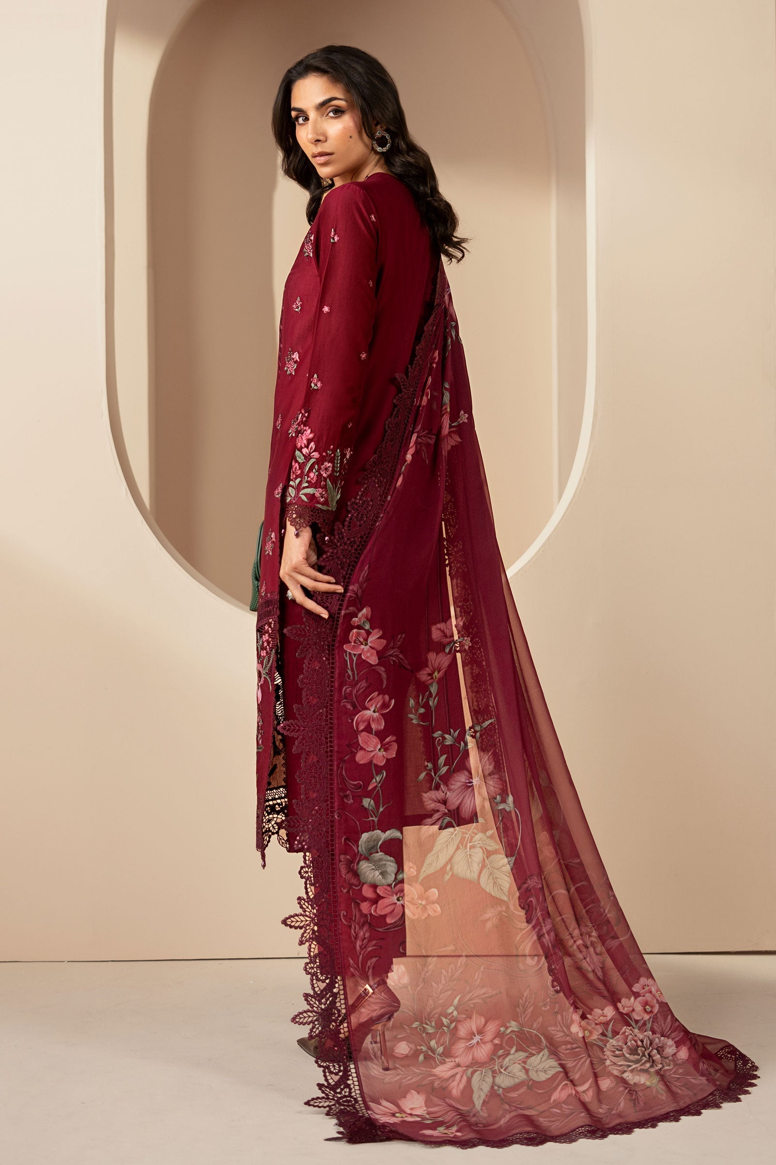 3 Piece Embroidered Lawn Suit