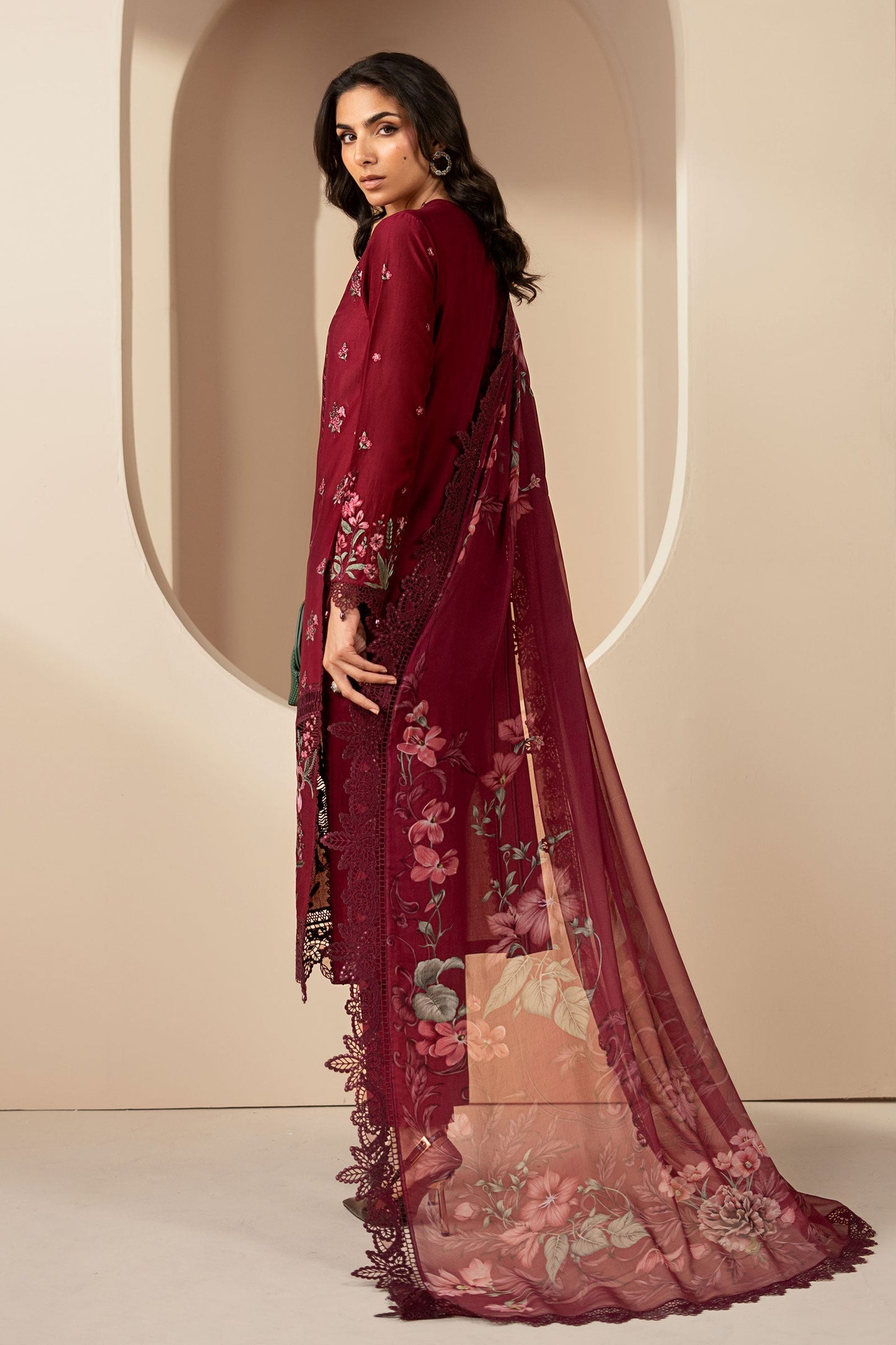 3 Piece Embroidered Lawn Suit
