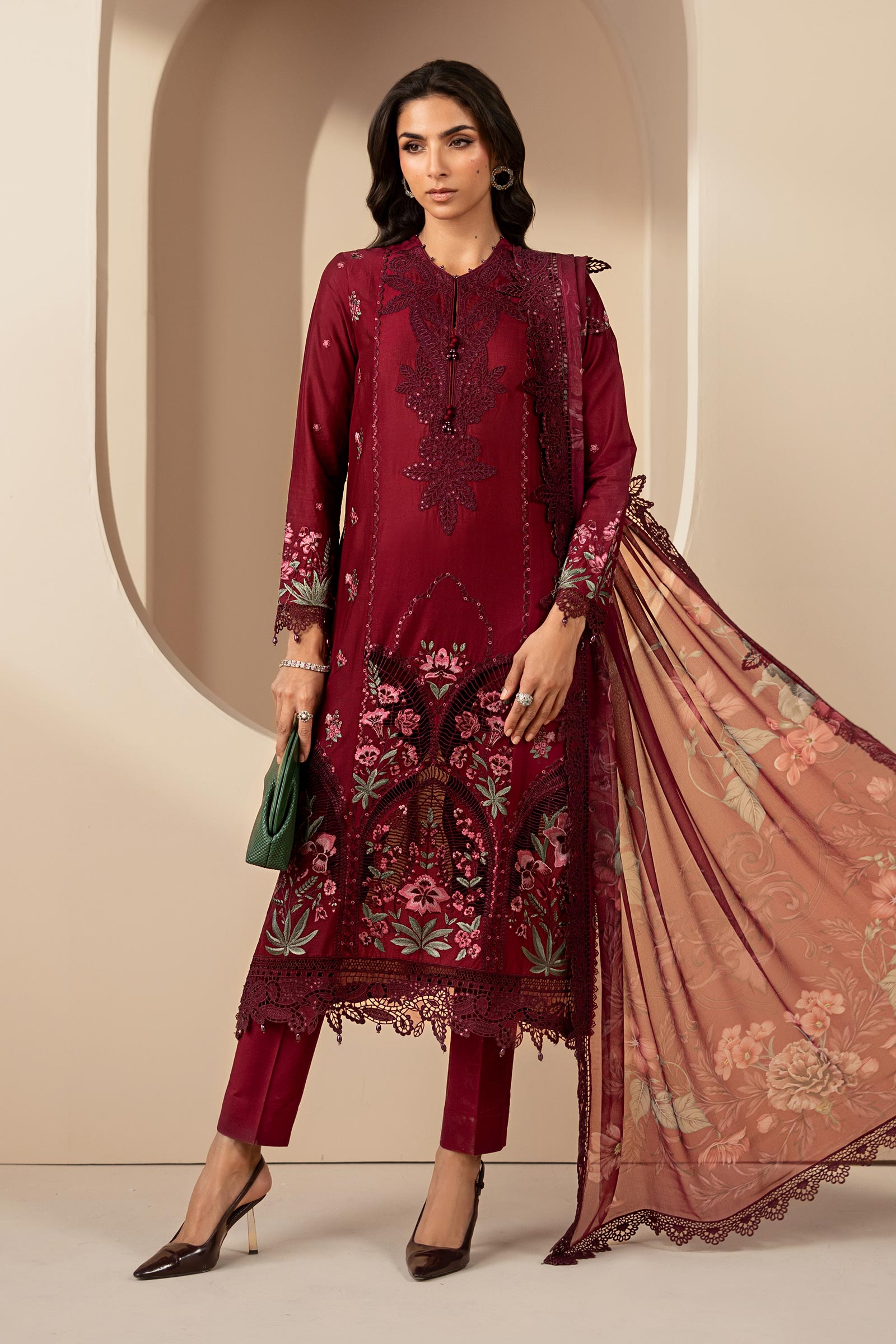 3 Piece Embroidered Lawn Suit