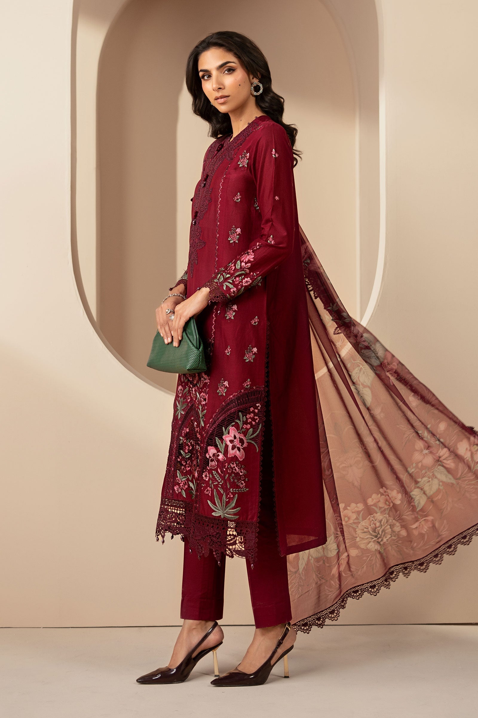 3 Piece Embroidered Lawn Suit