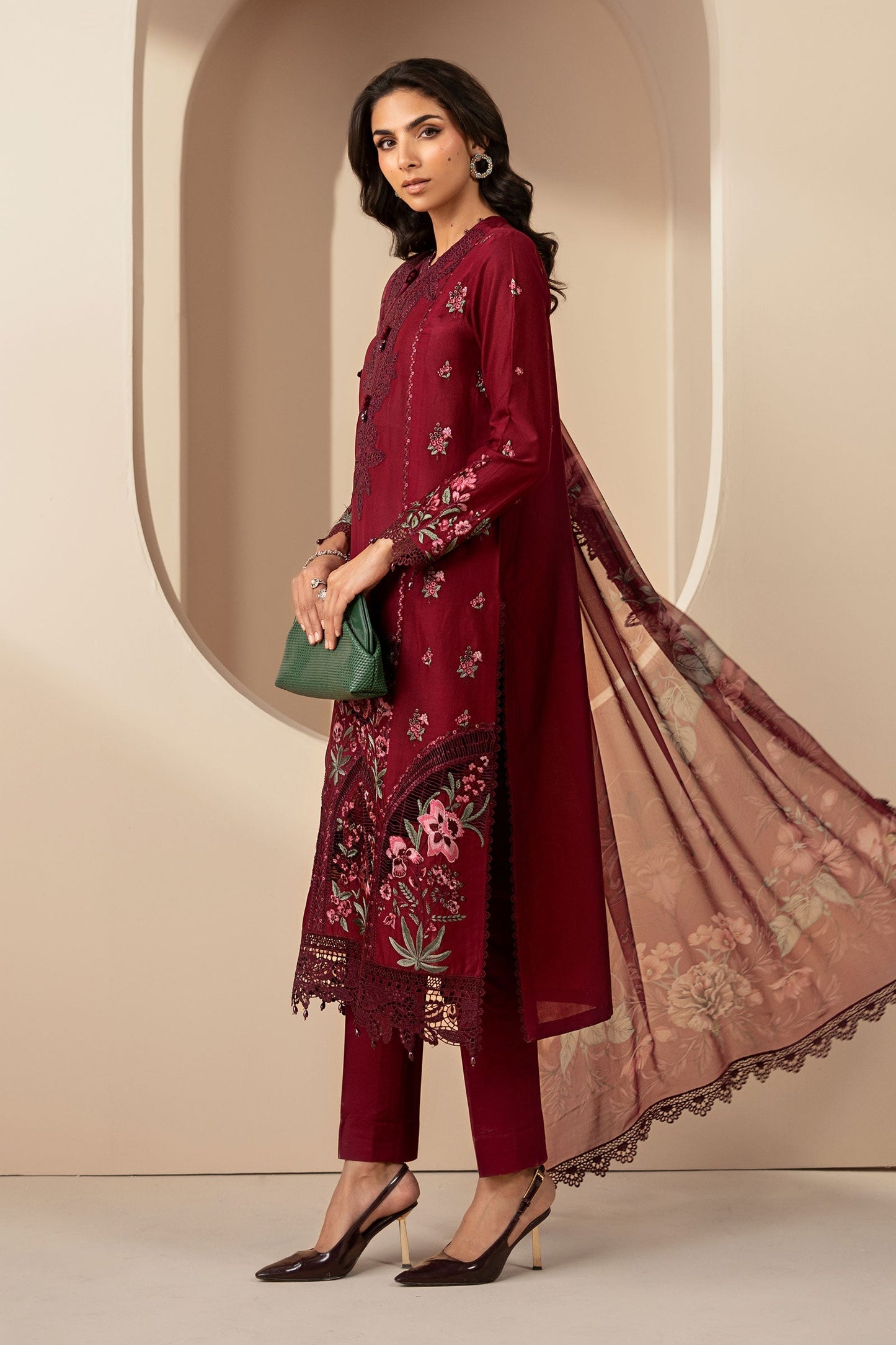 3 Piece Embroidered Lawn Suit