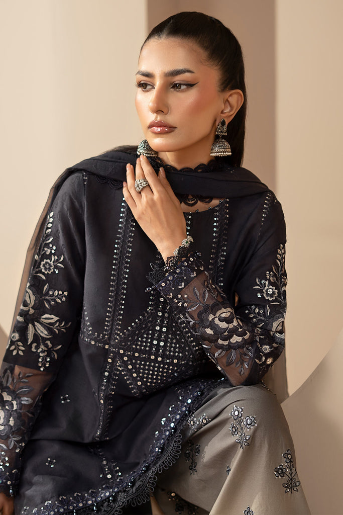 Maria B 3 Piece Embroidered Jacquard Lawn Suit, view 1