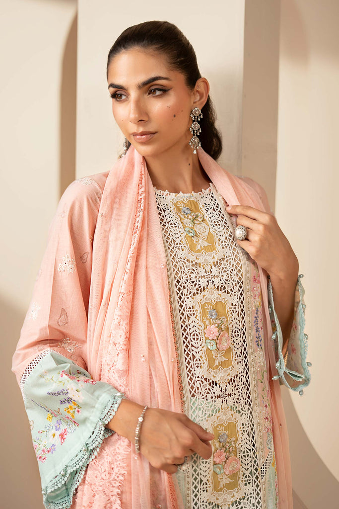 Maria B 3 Piece Embroidered Lawn Suit, view 1