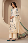 3 Piece Embroidered Jacquard Lawn Suit