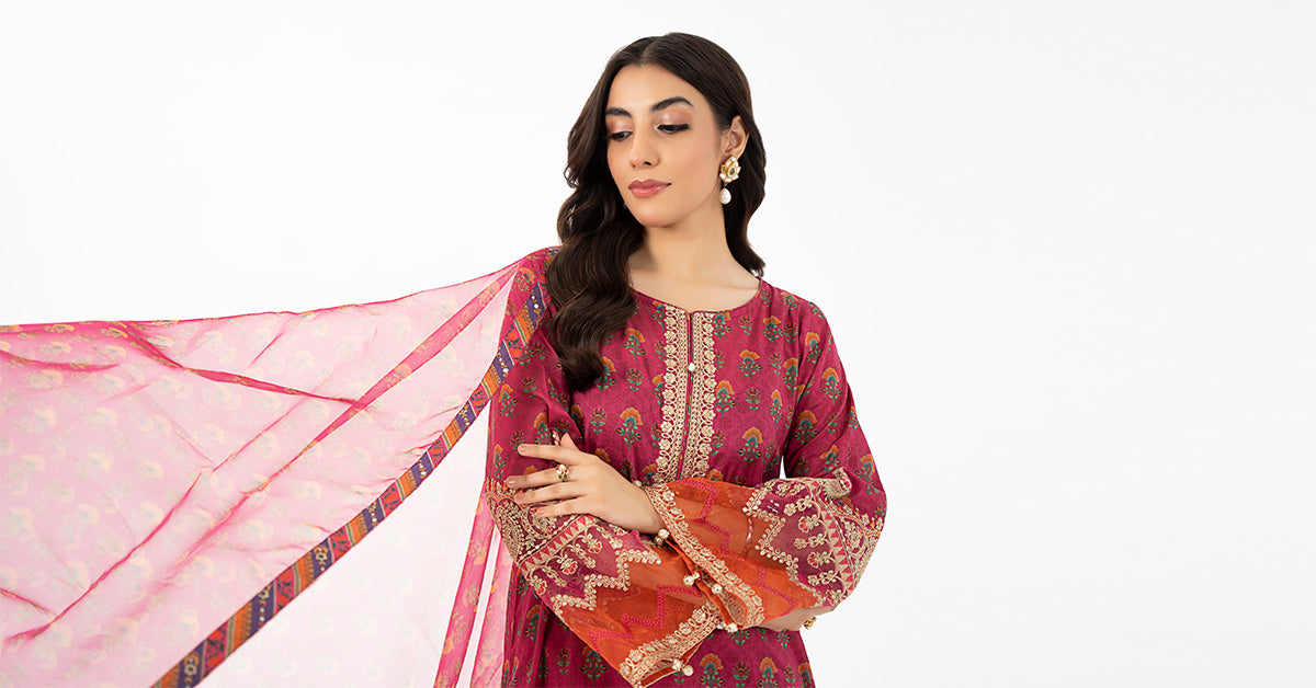 3 Piece Printed Lawn Suit