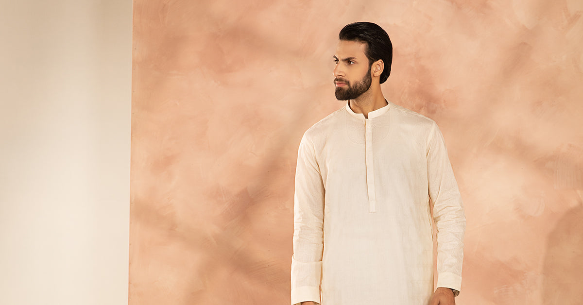 Embroidered Cotton Kurta | GTS-SS24-01