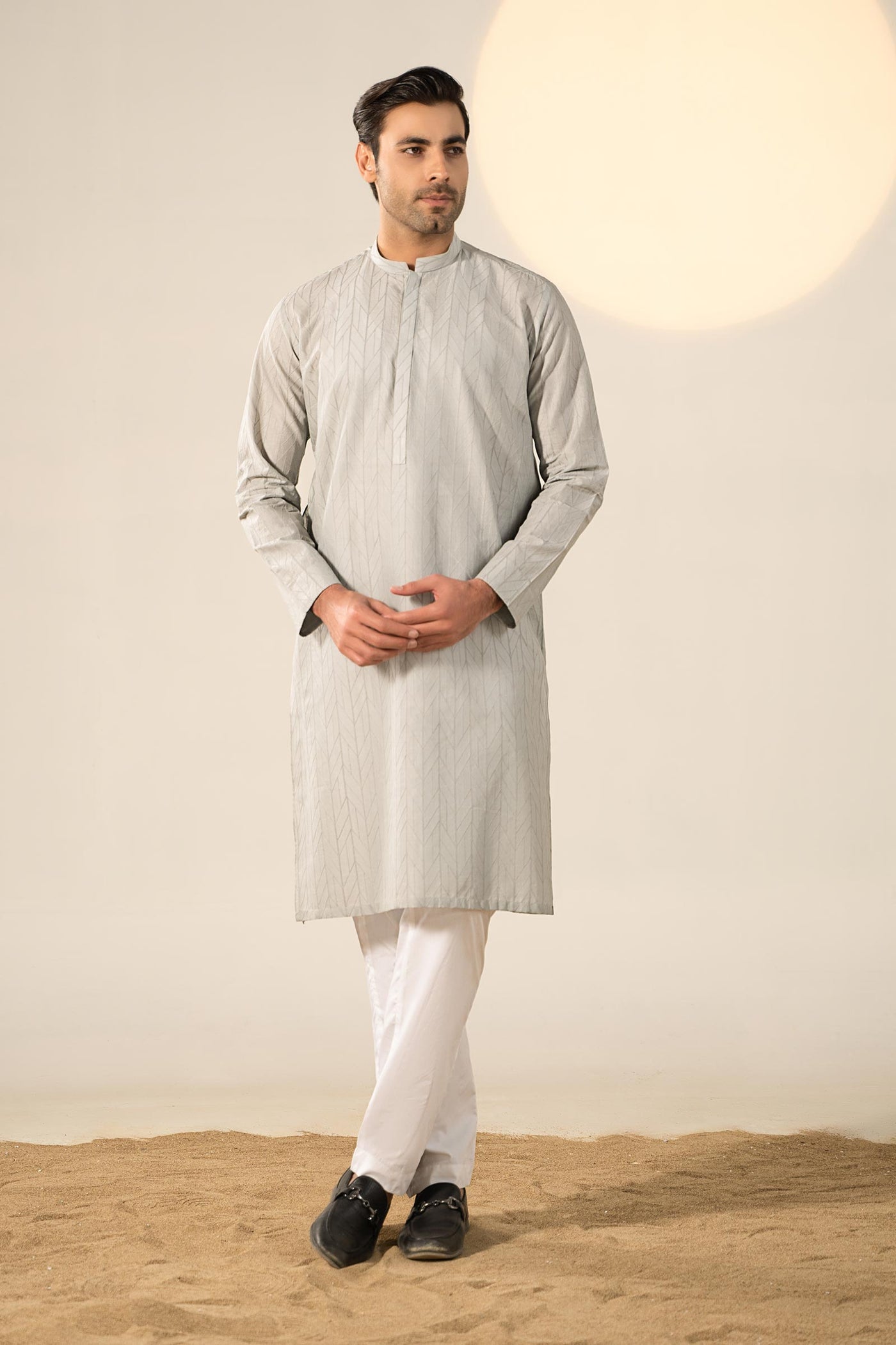 Embroidered Cotton Kurta | GTS-SS24-02