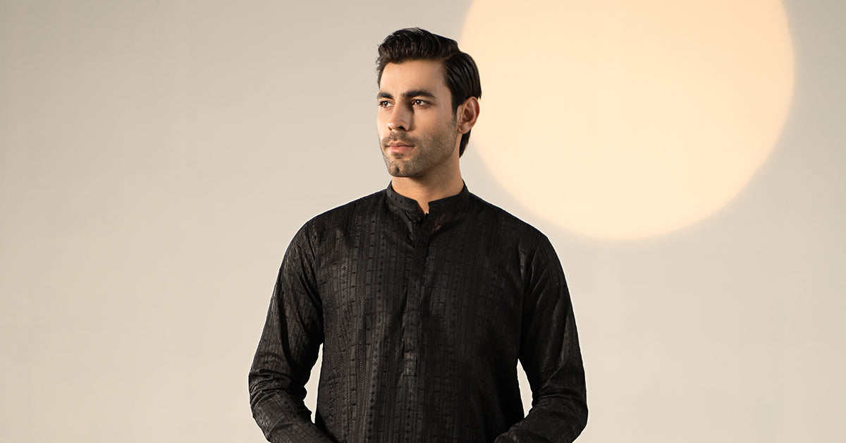 Embroidered Cotton Kurta