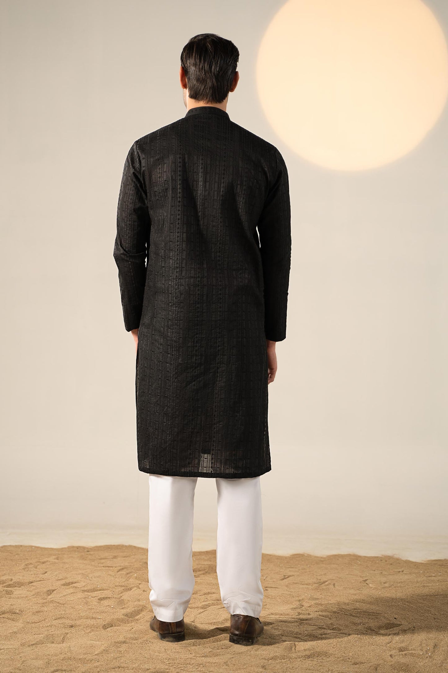 Embroidered Cotton Kurta