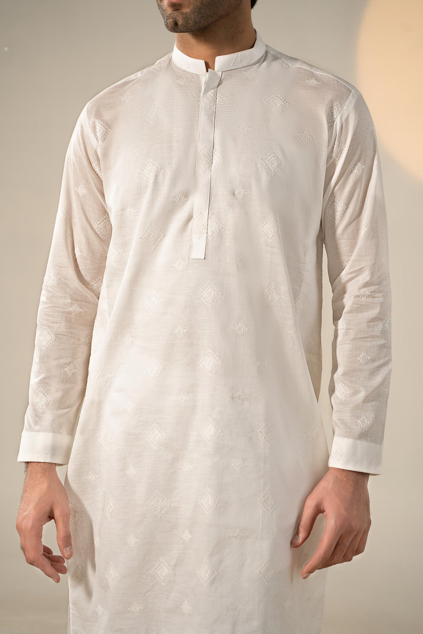 Embroidered Cotton Kurta