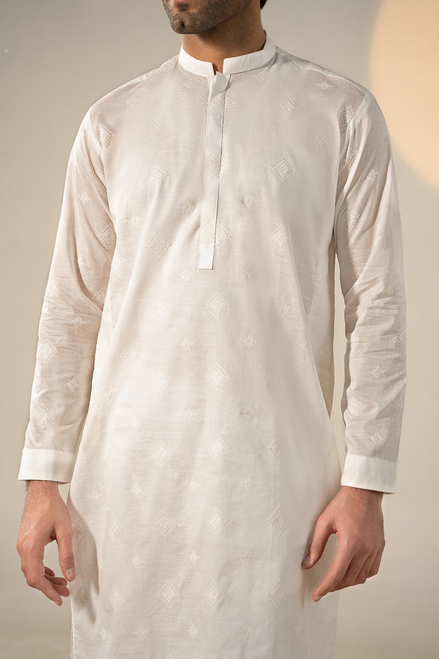 Embroidered Cotton Kurta