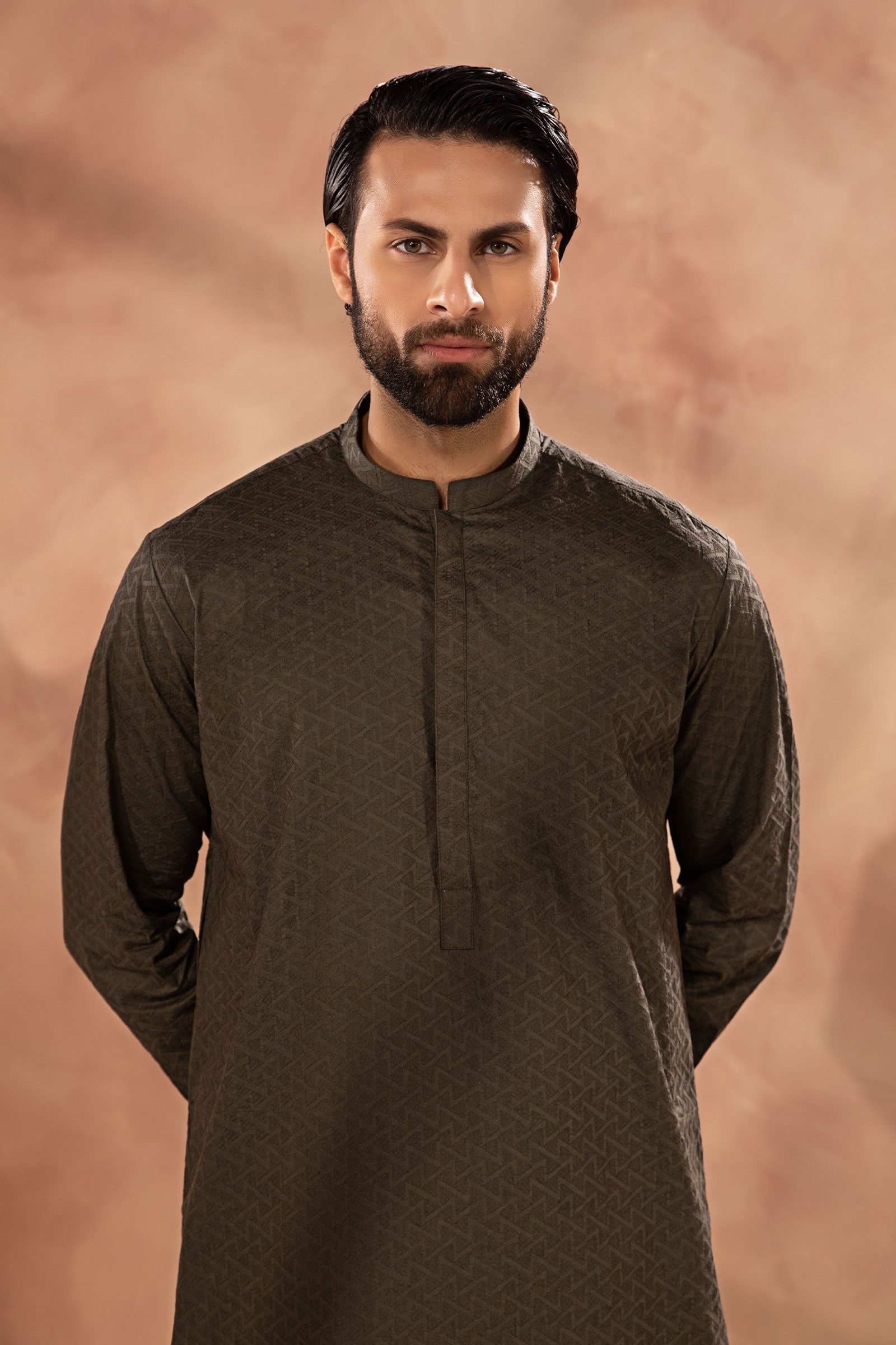 Embroidered Cotton Kurta