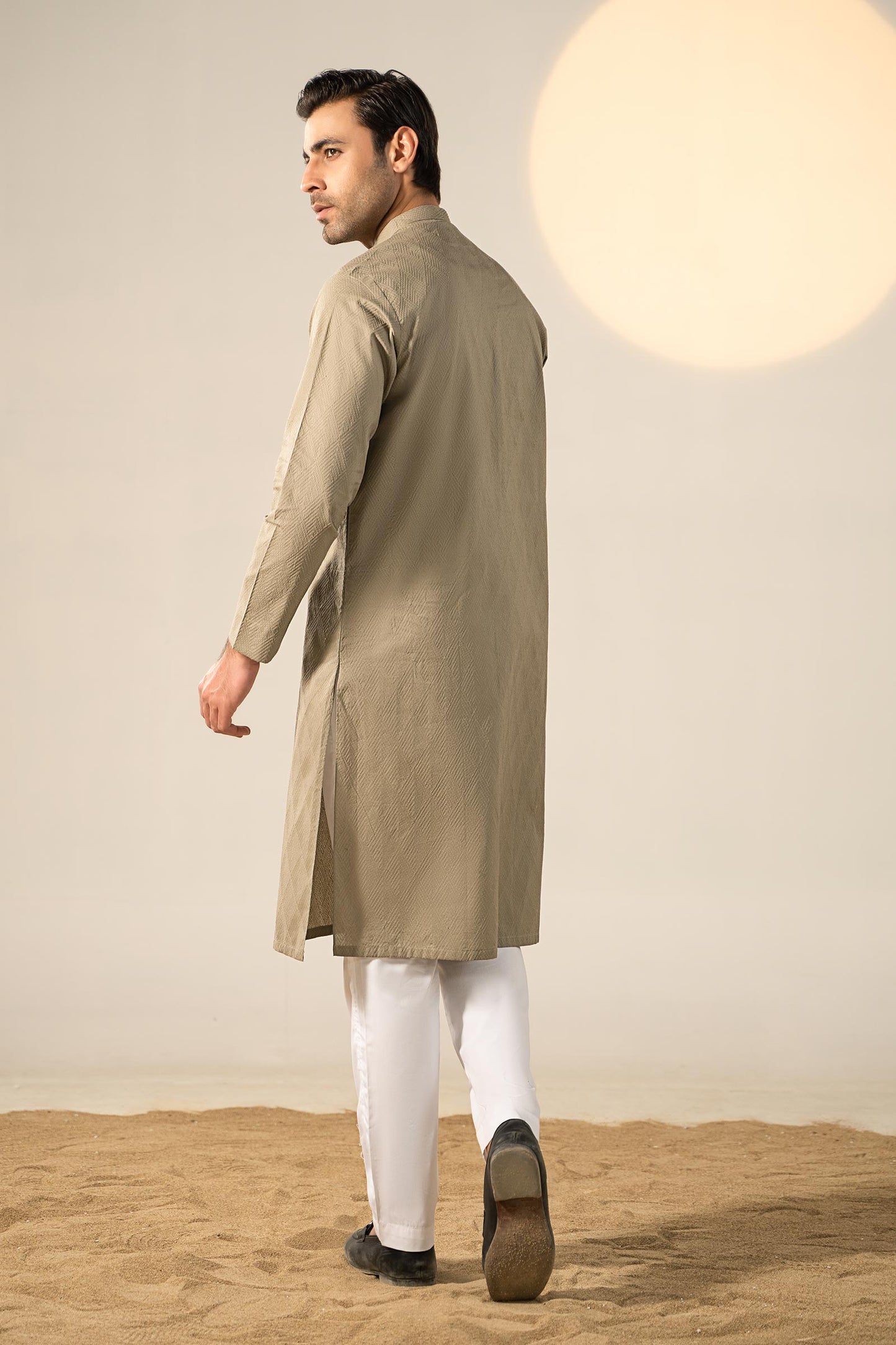 Embroidered Cotton Kurta