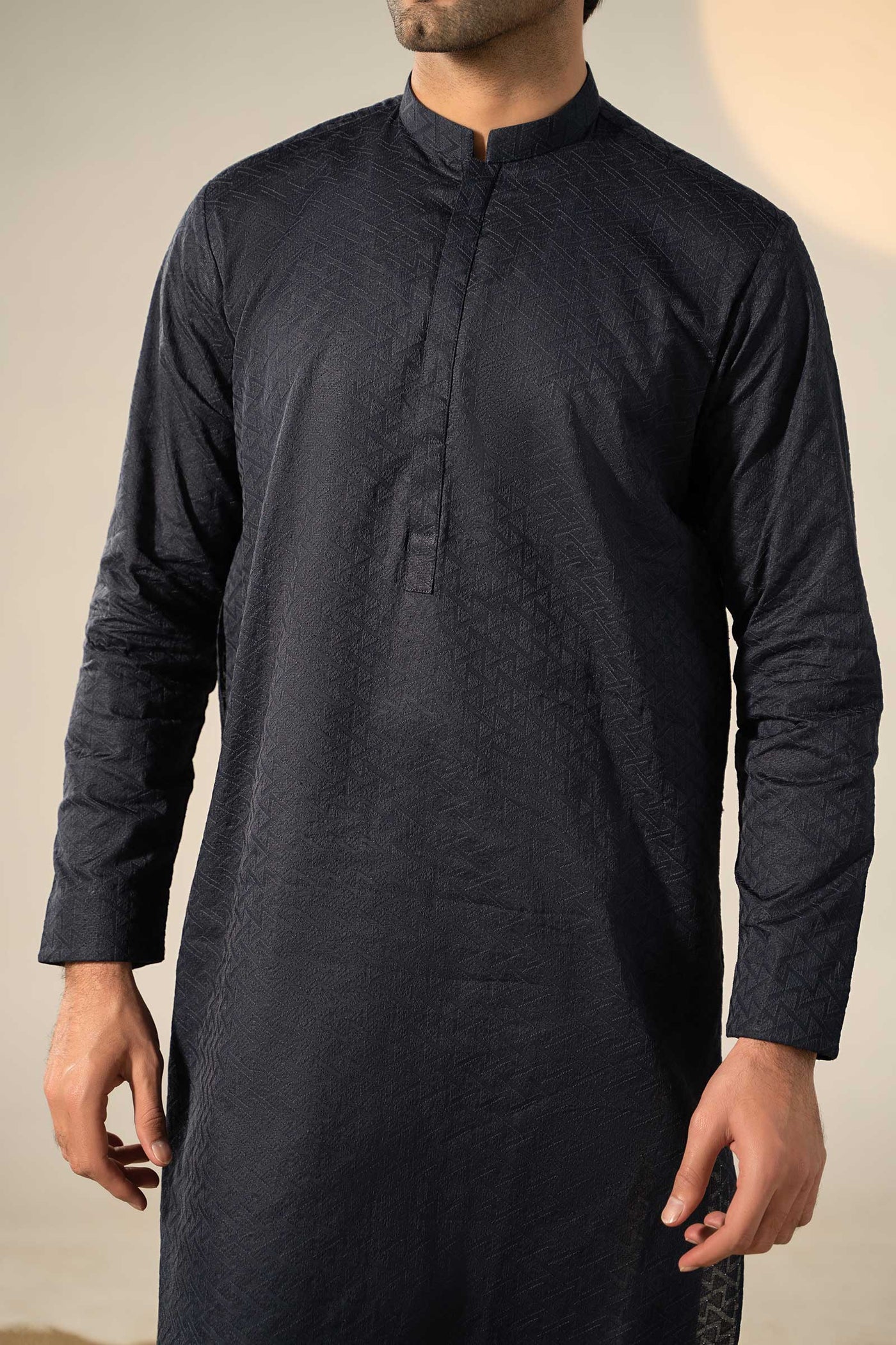 Embroidered Cotton Kurta | GTS-SS24-08