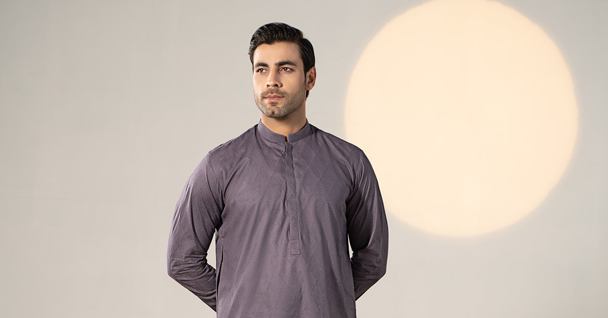 Embroidered Cotton Kurta