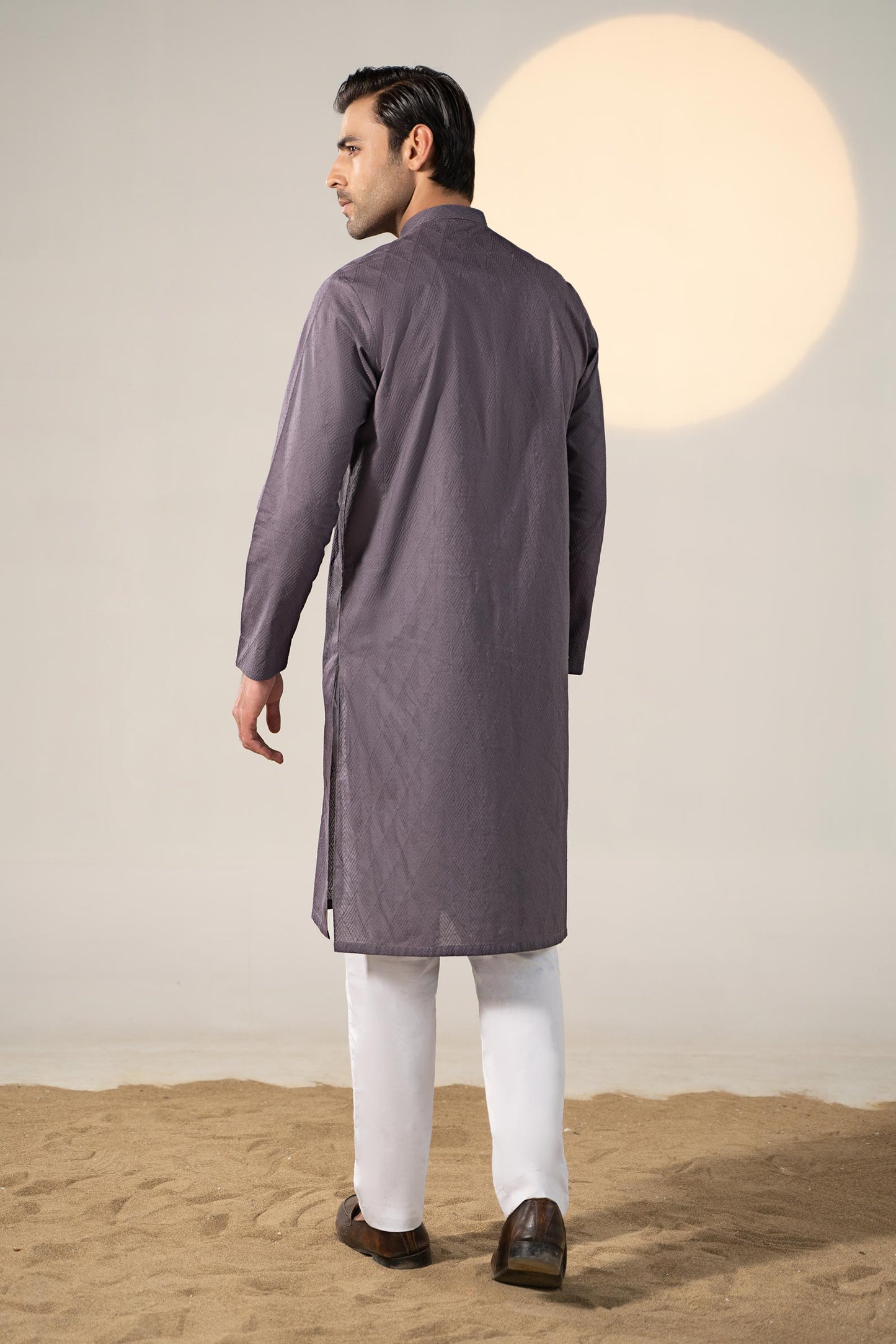 Embroidered Cotton Kurta