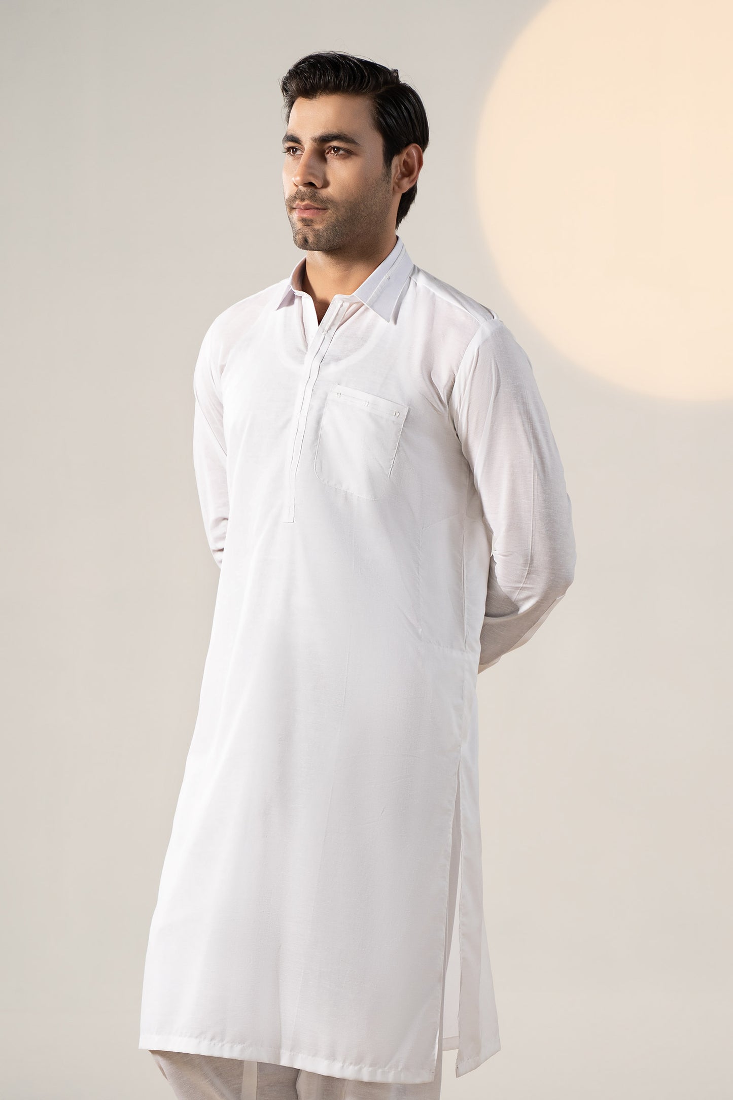 Dyed Cotton Silk Suit