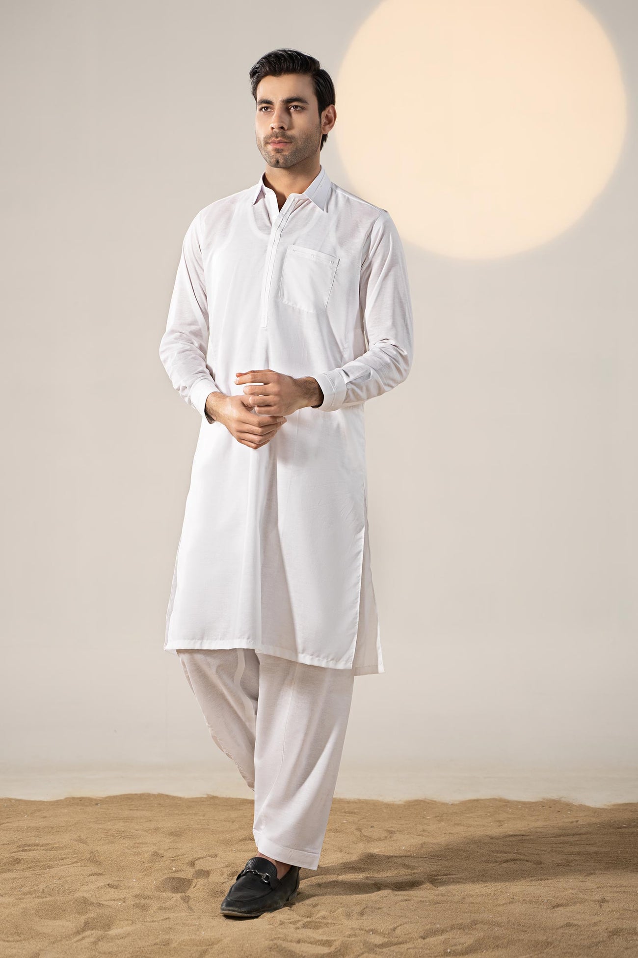 Dyed Cotton Silk Suit