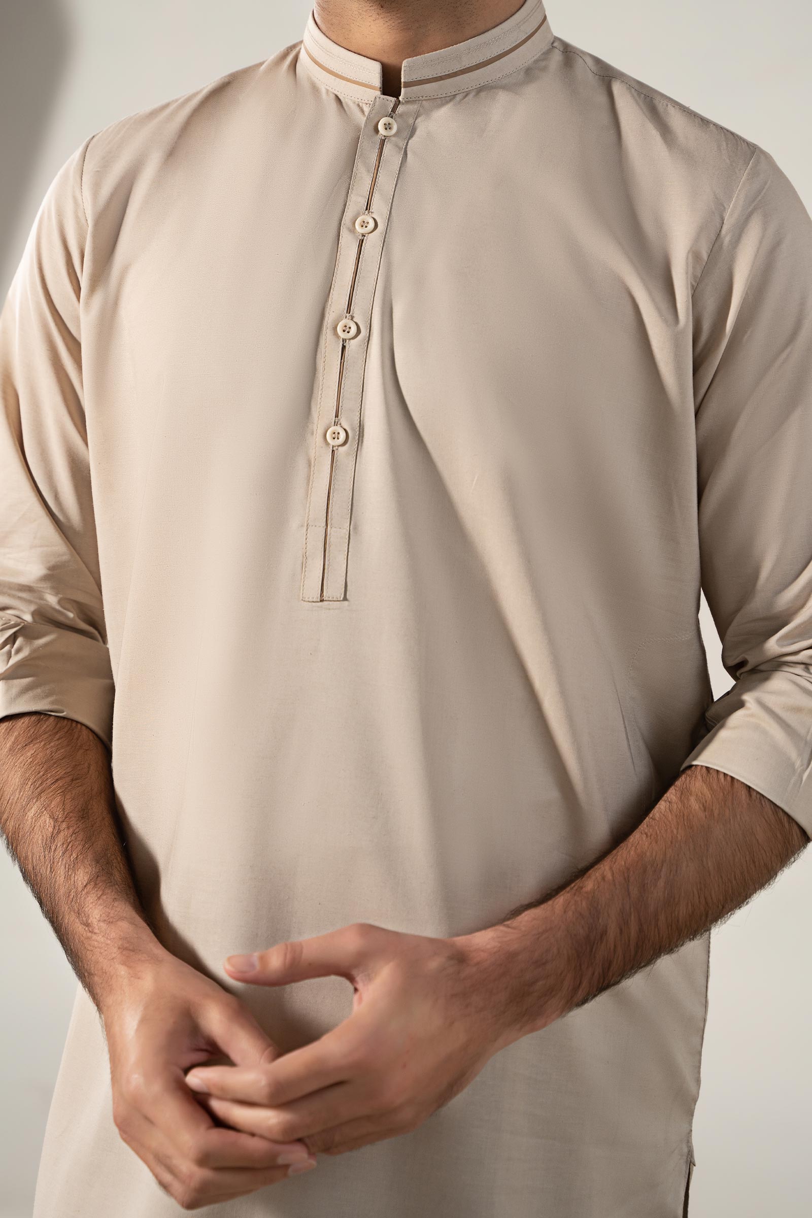 Dyed Cotton Silk Suit