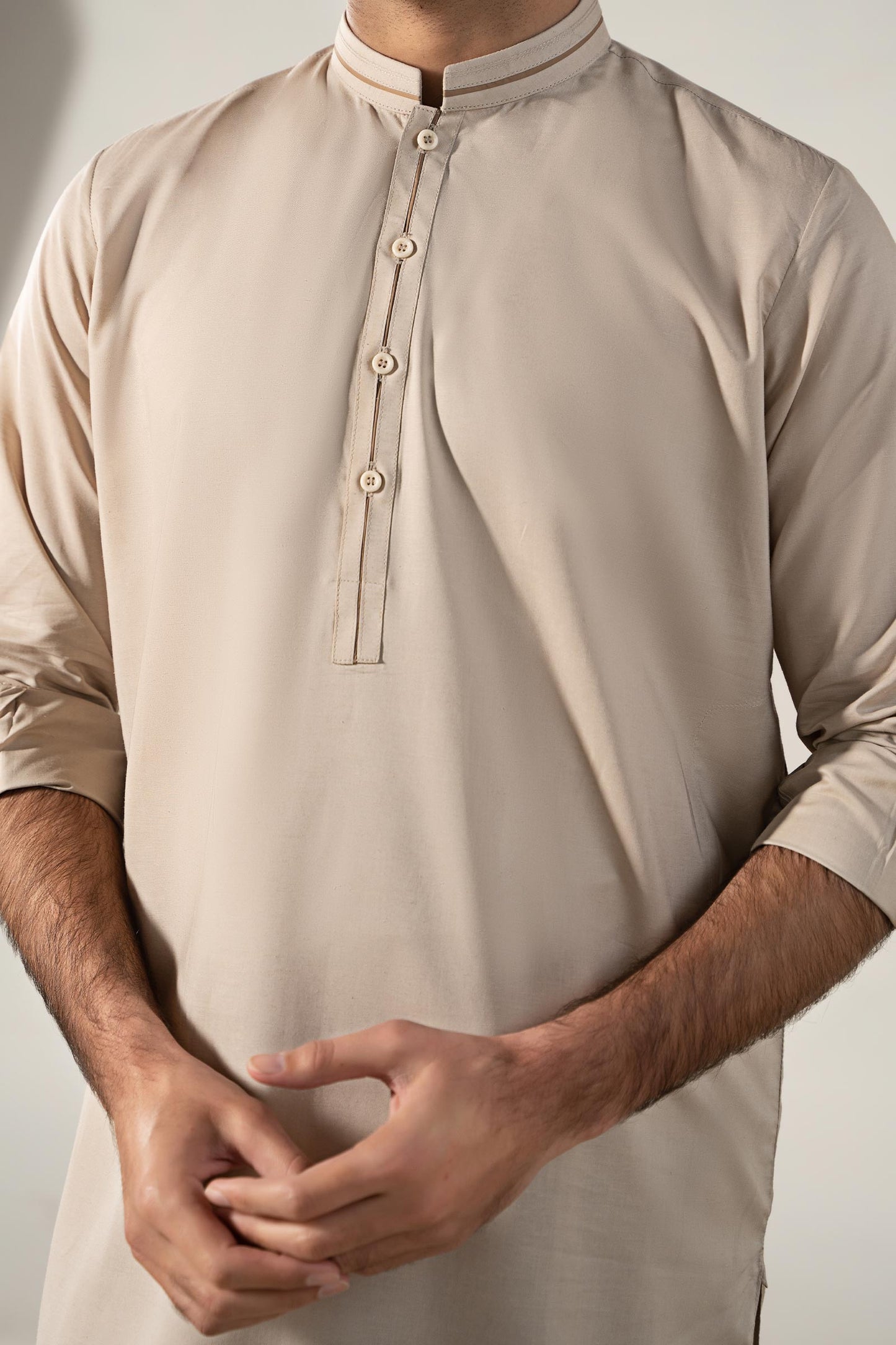 Dyed Cotton Silk Suit