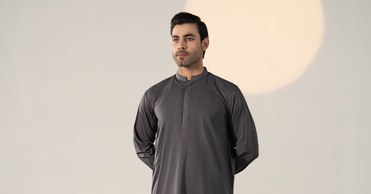 Dyed Cotton Silk Suit