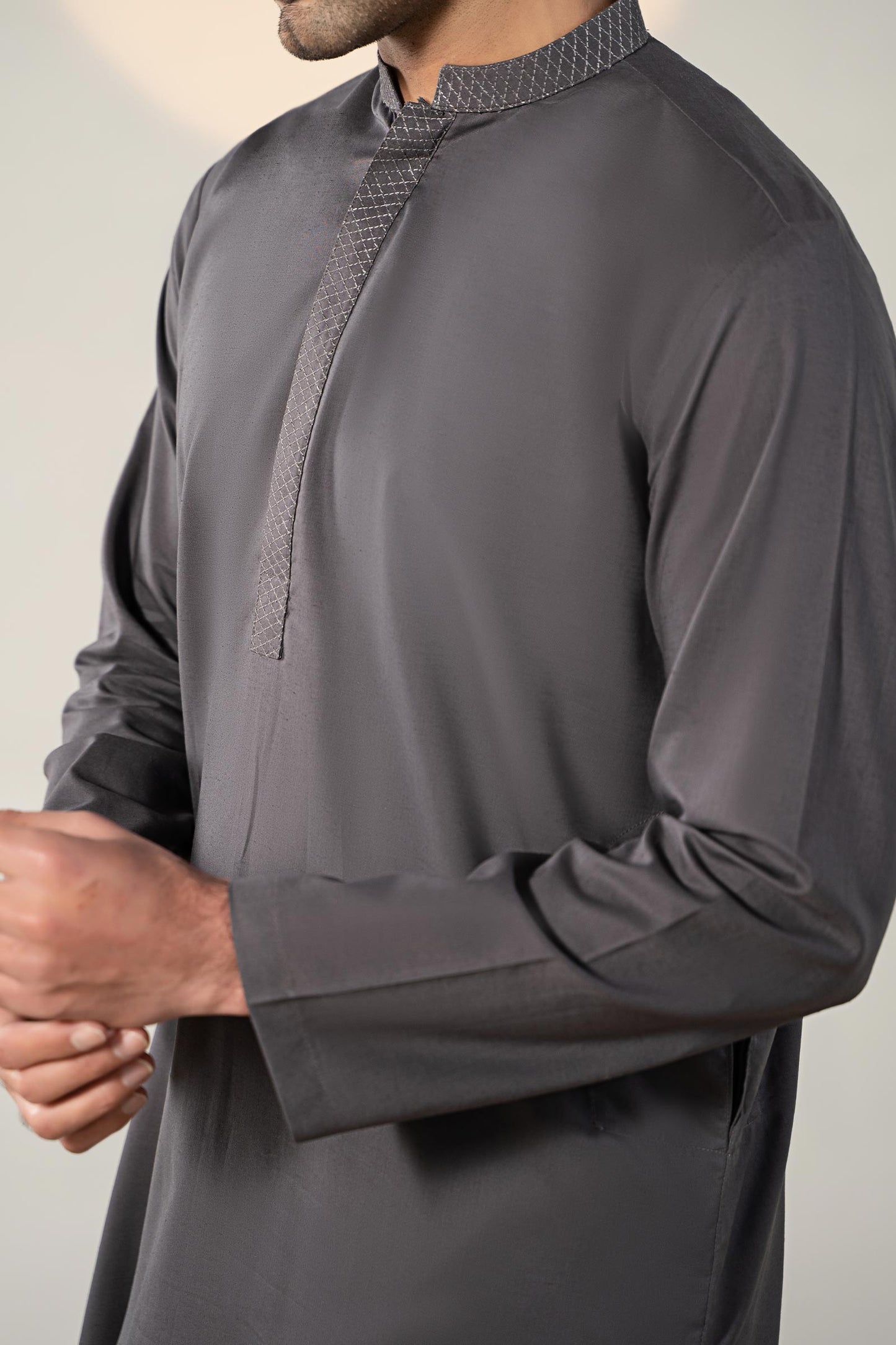 Dyed Cotton Silk Suit