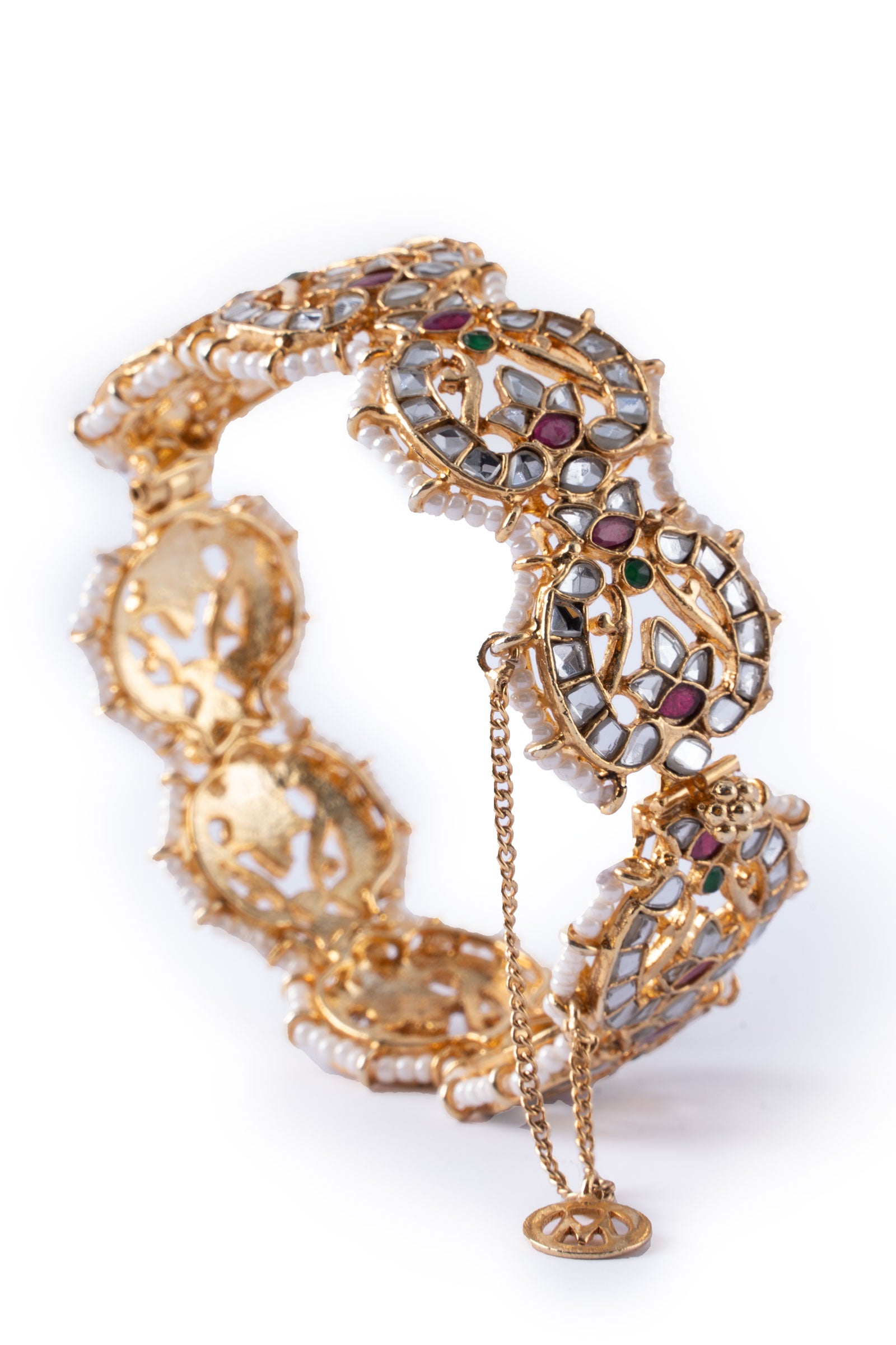 Kundan Halo Bangle