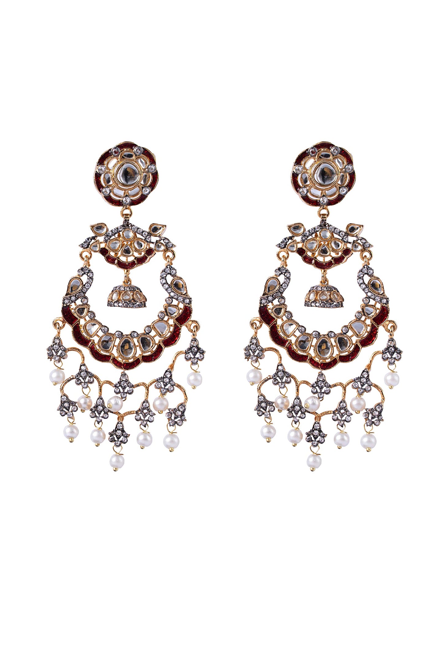 Kundan Chandbali Earrings