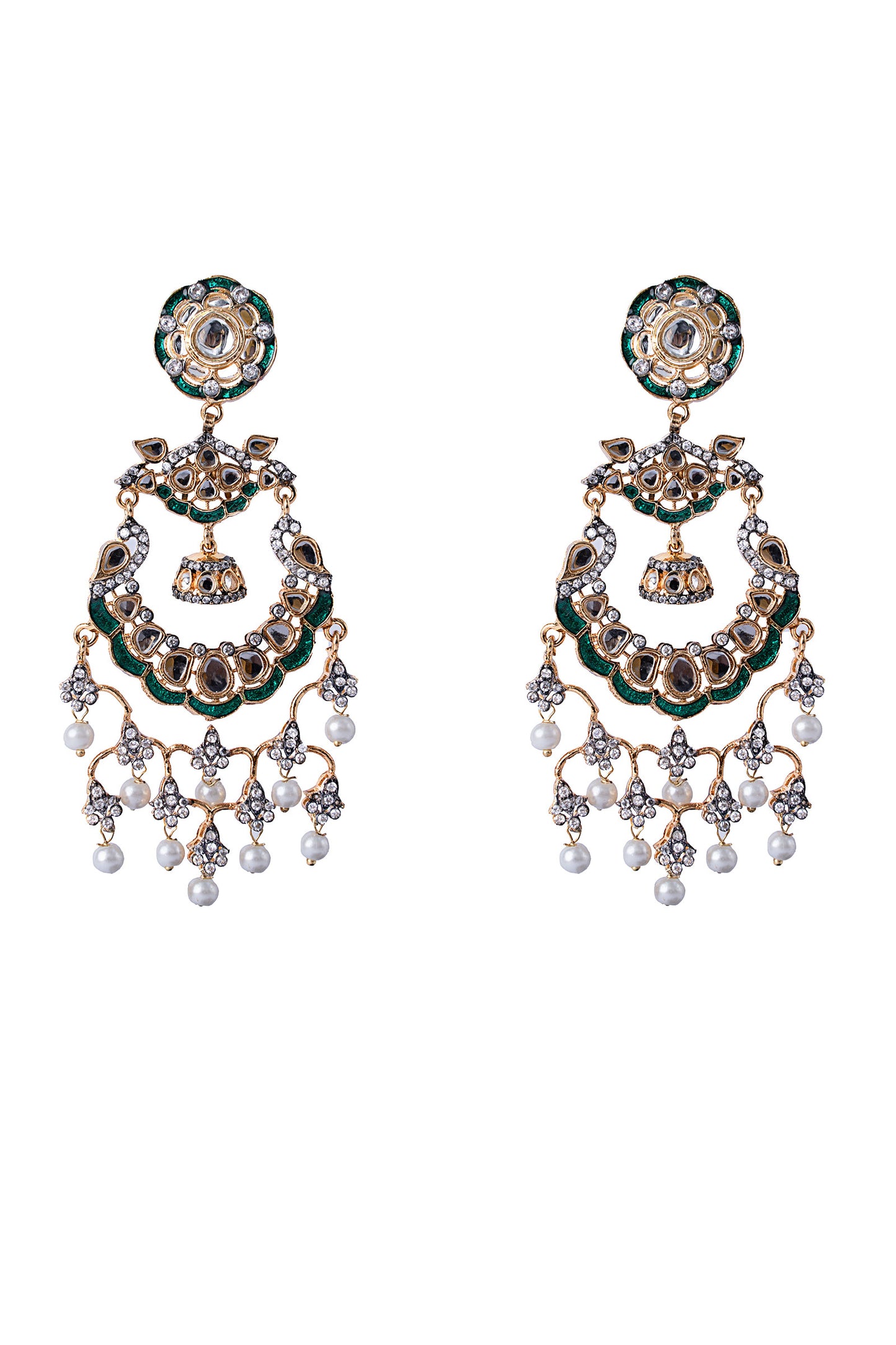 Kundan Chandbali Earrings