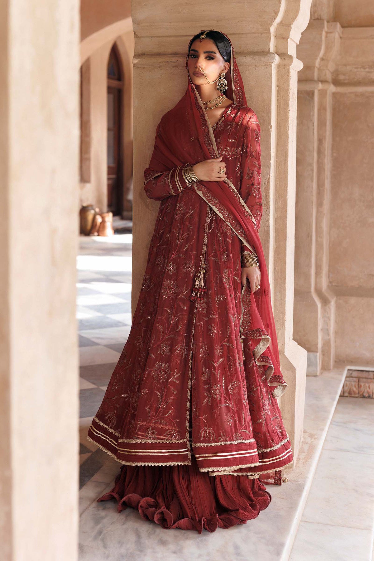 Embroidered Chiffon Fabric (2Pcs)